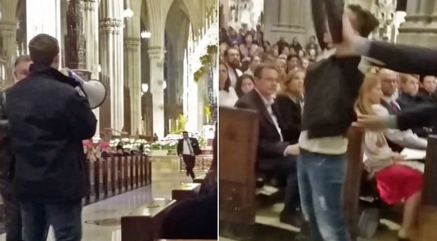 Anti-Israel Activists Disrupt Easter Vigil at St. Patrick's Cathedral, Learn a Tough Lesson