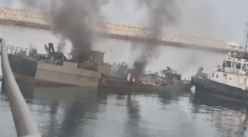 Embarrassment for Iran's Navy: Flagship 'Loses Balance' and Sinks in Port