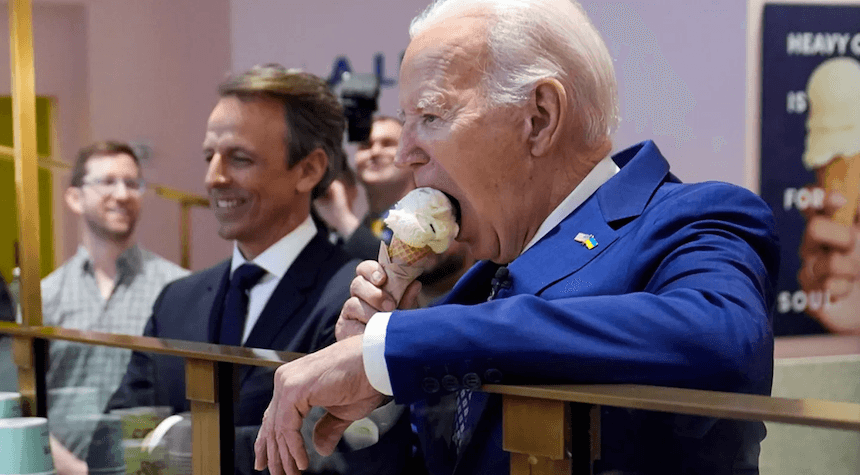Biden, Joined by Seth Meyers, Hopes for Gaza Ceasefire by Weekend's End During Ice Cream Outing