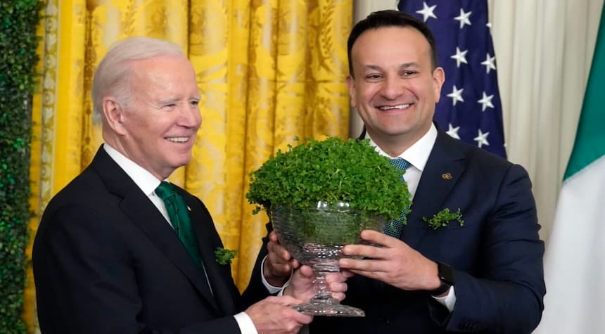Biden's St. Patrick's Day Address Descends Into Chaos, Irish Leader Steps in to Guide Him Off Stage